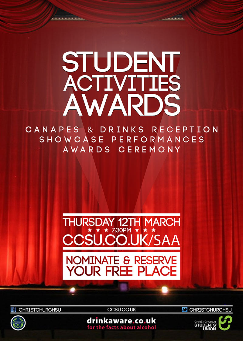 Student Activities Award Poster